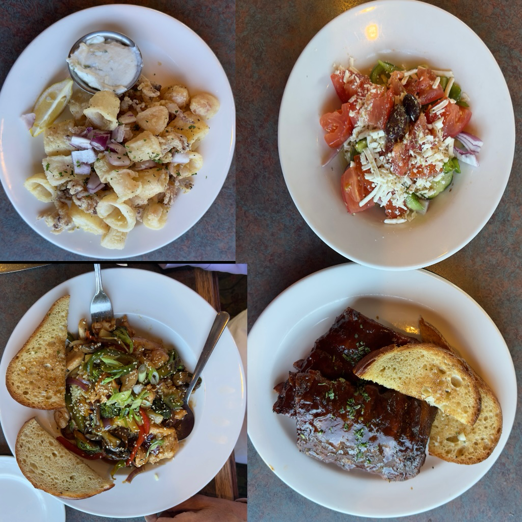 Romeo’s Restaurant - Calamari, Ribs, and Teriyaki Chicken Bowl